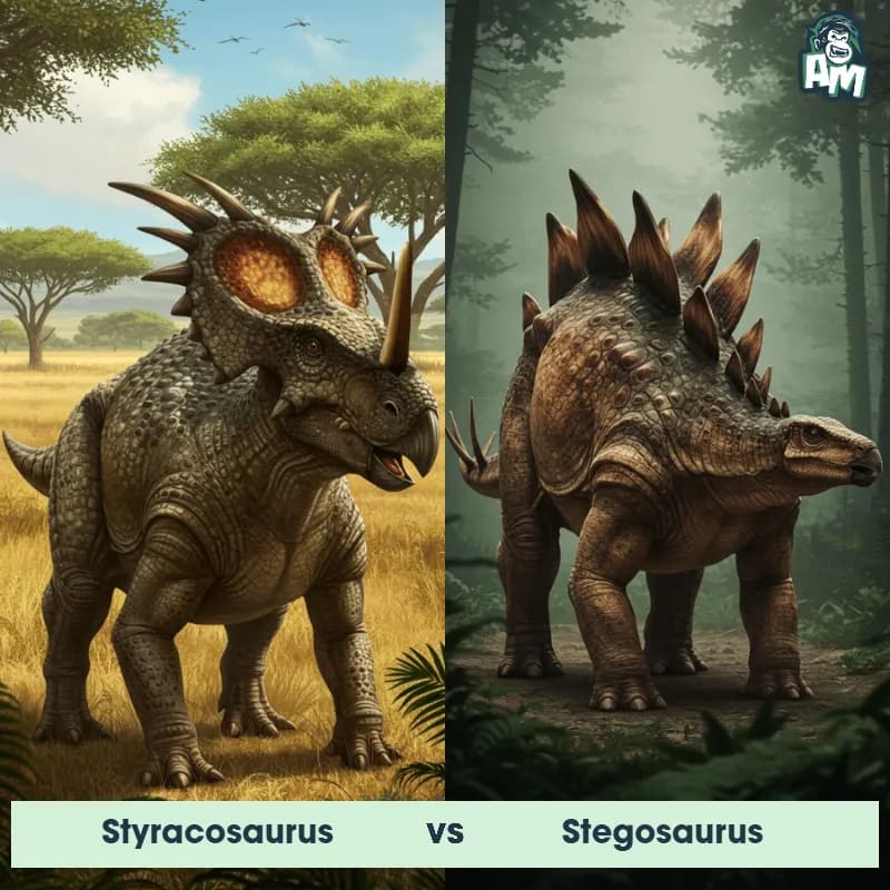 Styracosaurus vs Stegosaurus - Animal Matchup Styracosaurus vs Stegosaurus - Animal Matchup
