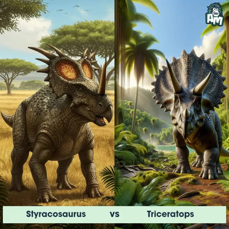 Styracosaurus vs Triceratops - Animal Matchup Styracosaurus vs Triceratops - Animal Matchup