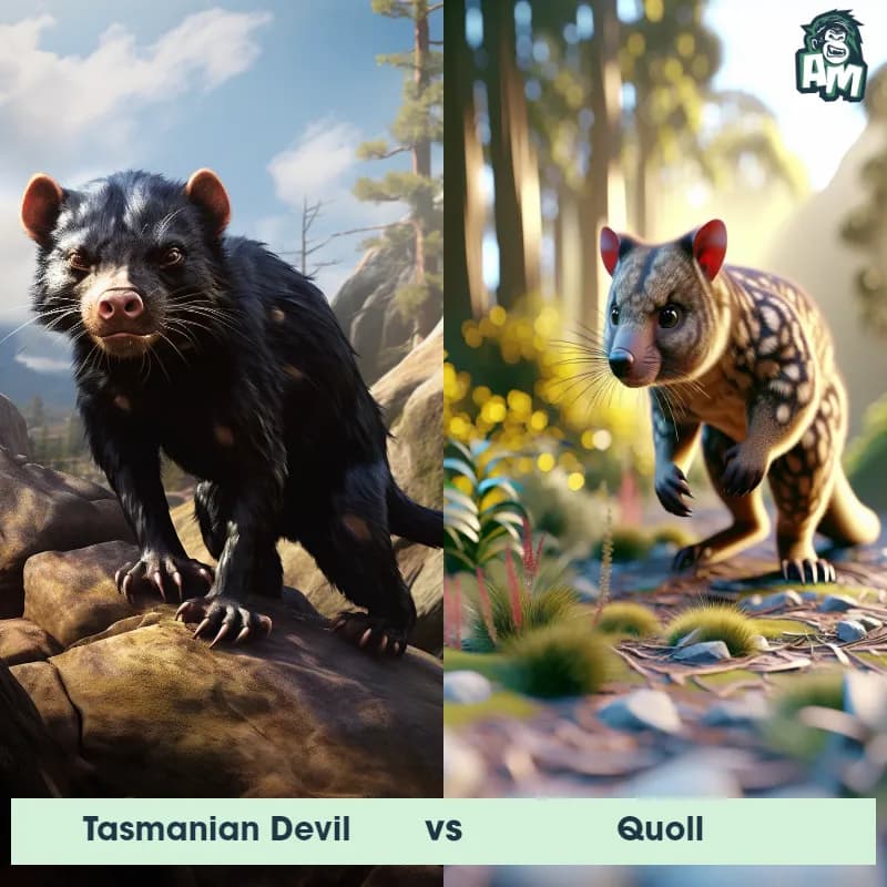 Tasmanian Devil vs Quoll - Animal Matchup Tasmanian Devil vs Quoll - Animal Matchup