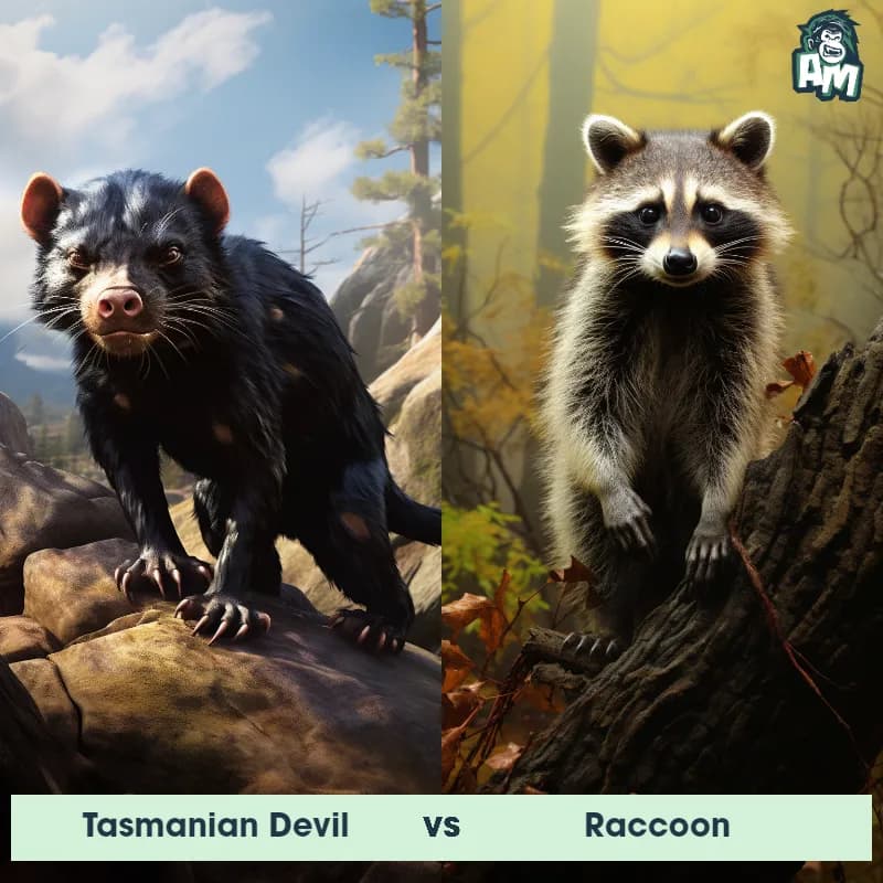 Tasmanian Devil vs Raccoon - Animal Matchup Tasmanian Devil vs Raccoon - Animal Matchup