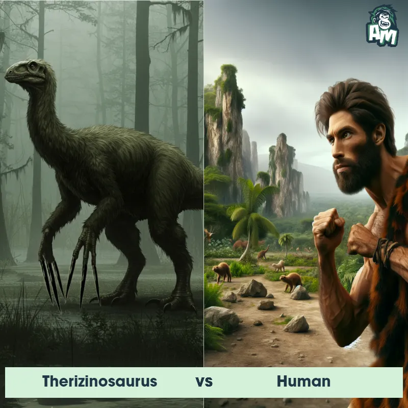 Therizinosaurus vs Human - Animal Matchup Therizinosaurus vs Human - Animal Matchup
