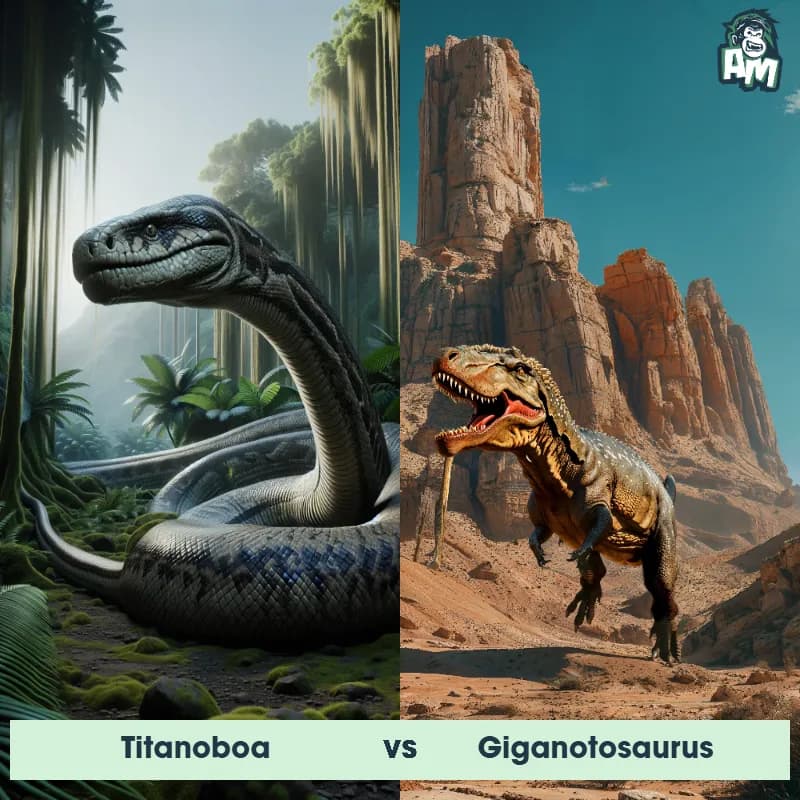 Titanoboa vs Giganotosaurus - Animal Matchup Titanoboa vs Giganotosaurus - Animal Matchup