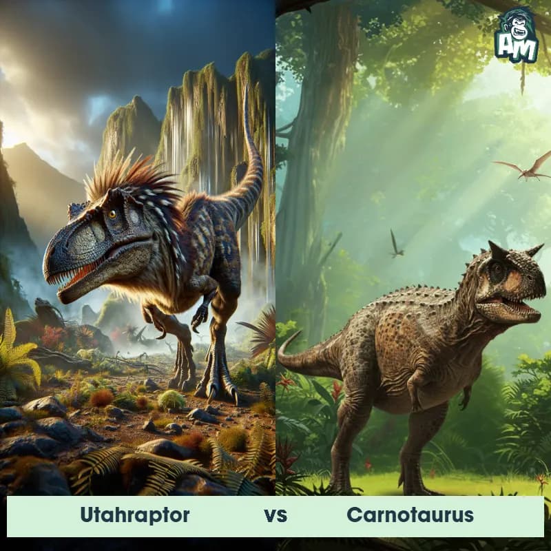 Utahraptor vs Carnotaurus - Animal Matchup Utahraptor vs Carnotaurus - Animal Matchup