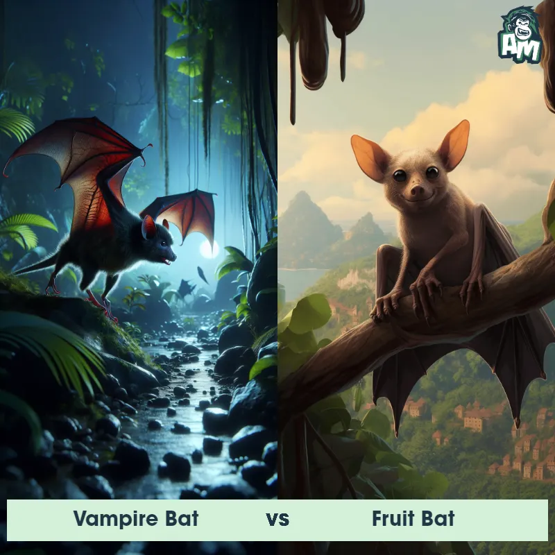 Vampire Bat vs Fruit Bat - Animal Matchup Vampire Bat vs Fruit Bat - Animal Matchup