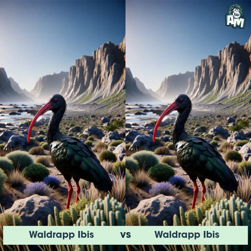 Waldrapp Ibis vs Waldrapp Ibis - Animal Matchup Waldrapp Ibis vs Waldrapp Ibis - Animal Matchup