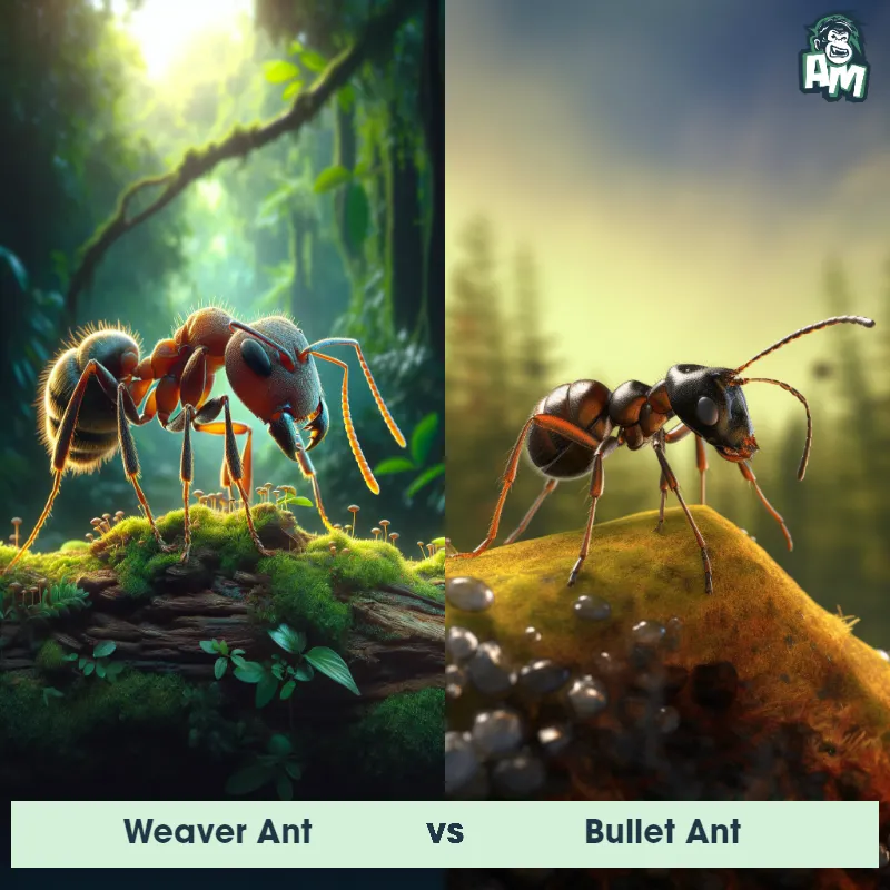 Weaver Ant vs Bullet Ant - Animal Matchup Weaver Ant vs Bullet Ant - Animal Matchup