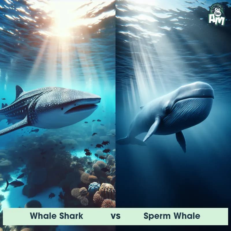 Whale Shark vs Sperm Whale - Animal Matchup Whale Shark vs Sperm Whale - Animal Matchup