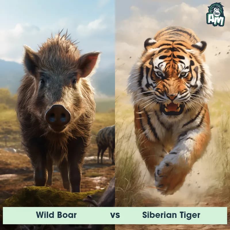 Wild Boar vs Siberian Tiger - Animal Matchup Wild Boar vs Siberian Tiger - Animal Matchup
