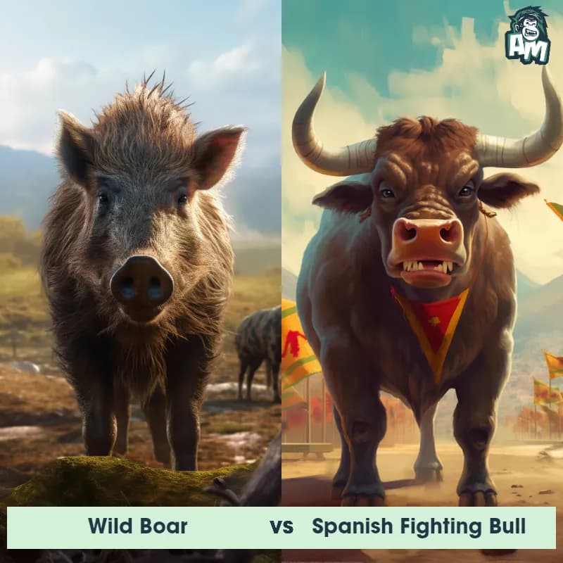 Wild Boar vs Spanish Fighting Bull - Animal Matchup Wild Boar vs Spanish Fighting Bull - Animal Matchup