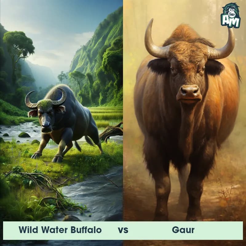 Wild Water Buffalo vs Gaur - Animal Matchup Wild Water Buffalo vs Gaur - Animal Matchup