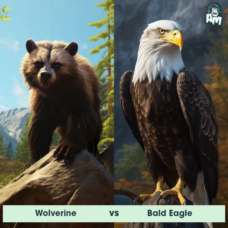 Wolverine vs Bald Eagle - Animal Matchup Wolverine vs Bald Eagle - Animal Matchup